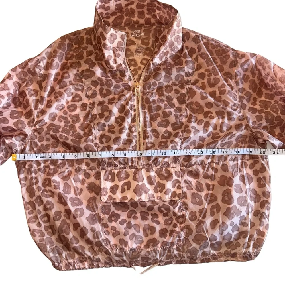 GOOD AMERICAN Leopard Jacket Windbreaker
Rose Gold Pink Brown 2 Pullover Small - Picture 13 of 14
